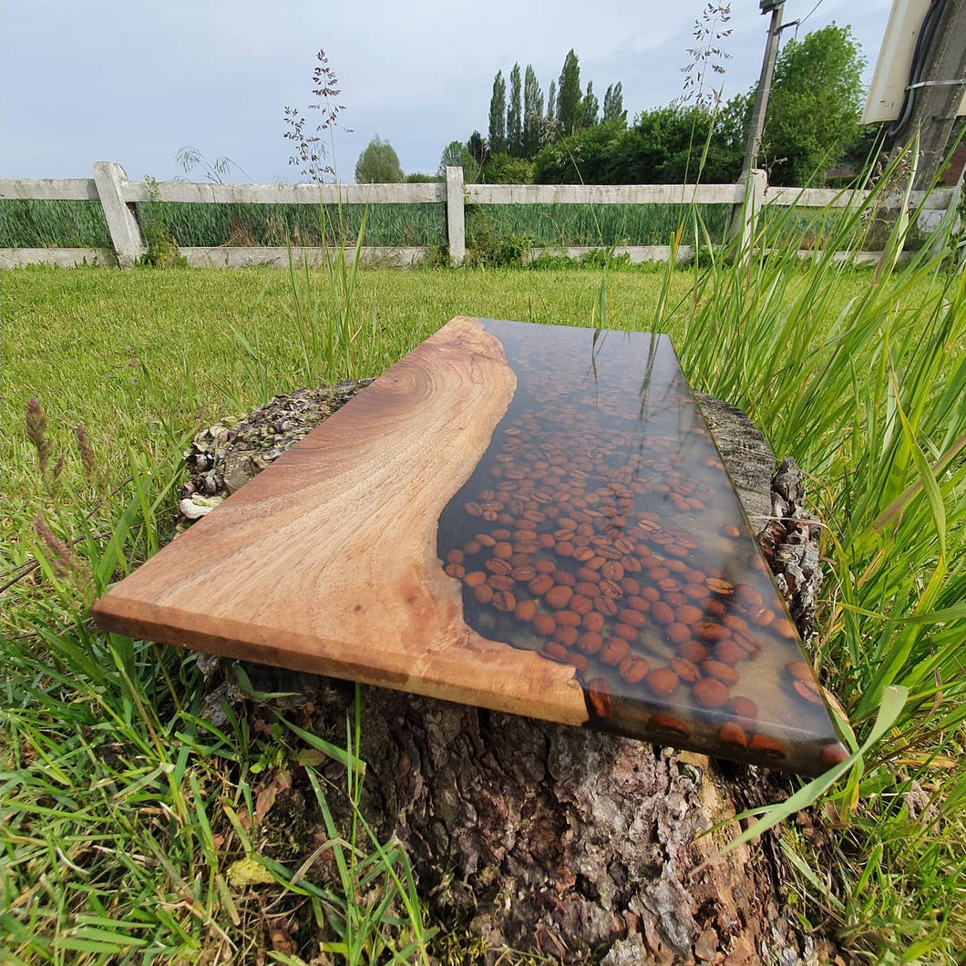 Plateau de service en grains de café (pré-commande)